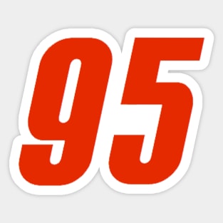 95 Lightning Mcqueen Number Cars 3 Sticker